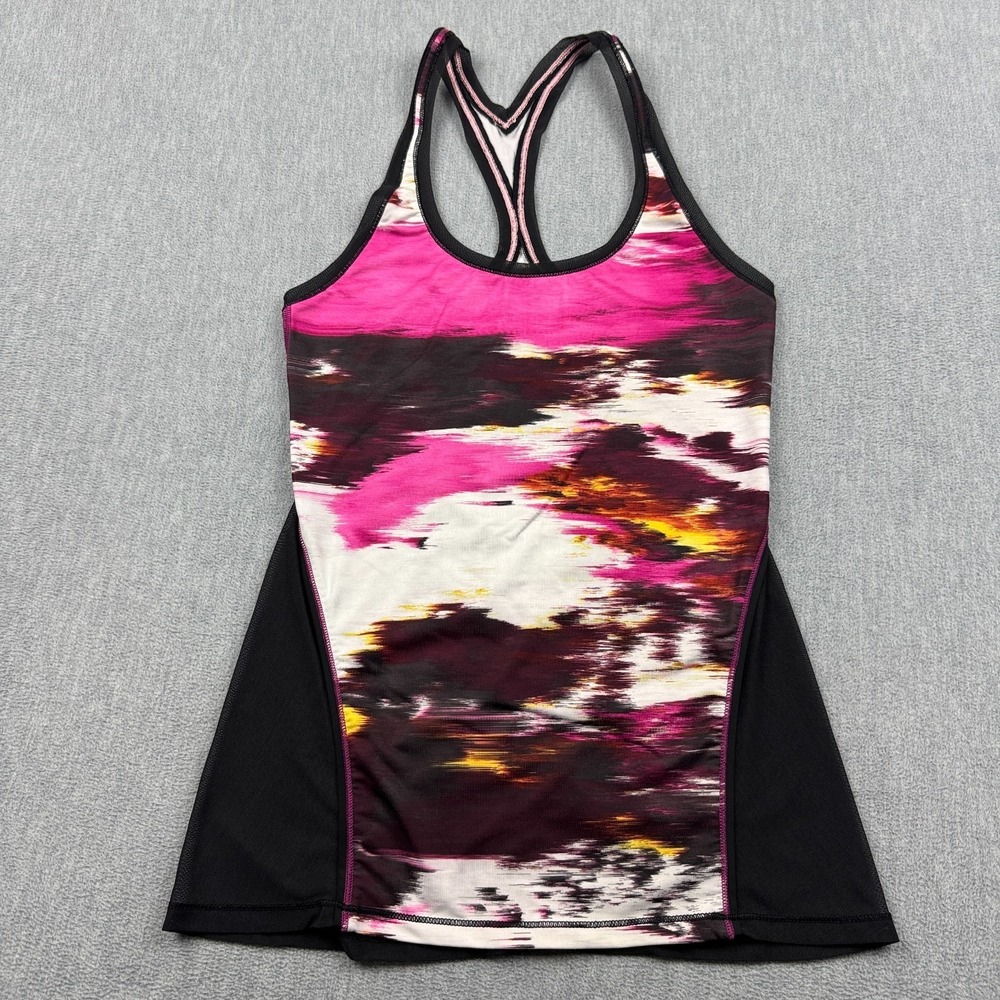 Lululemon Tank Top Womens‎ 4 Pink Cool Racerback Shine On Mesh Back Yoga Gym